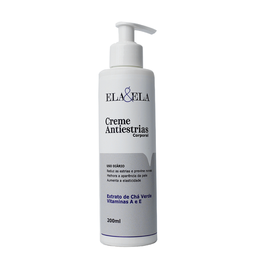 Creme Anti-Estrias 200ml Ela&Ela - Adeus às Estrias em Oferta na Shopee