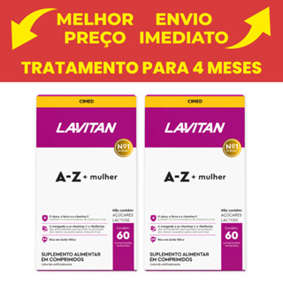 Kit 02 Lavitan AZ Mulher Cimed 60 Comprimidos Cada caixa Total 120 Comprimidos @ Original em Oferta na Shopee
