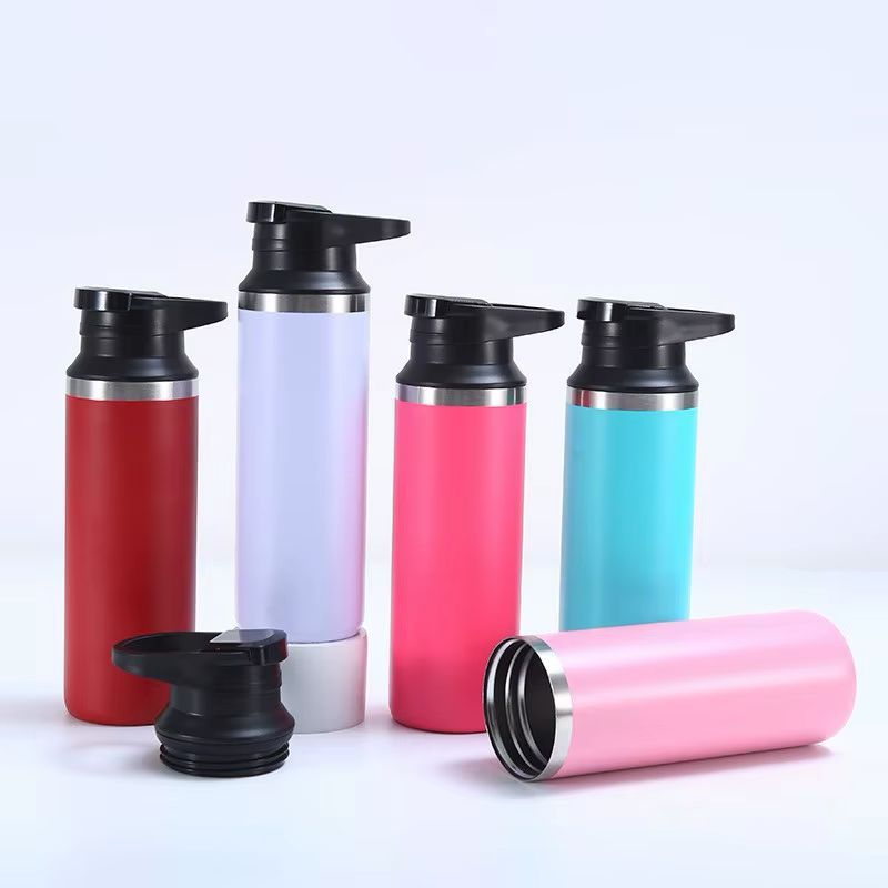 Garrafa Térmica Color Inox 500ml – Tampa Flip Anti-Vazamento em Oferta na Shopee