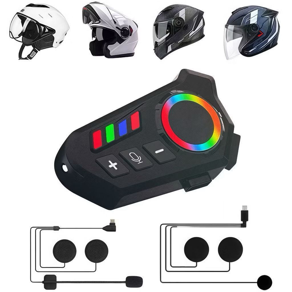 Fone de Ouvido de Capacete Moto Bluetooth Controle De Voz microfone para moto intercomunicador