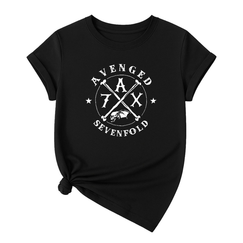 Camiseta T-Shirt Confortavel Linda Camisa Casual Algodão Avenged A7X Banda Rock Heavy Metal Metalcore Hardrock Exclusivo