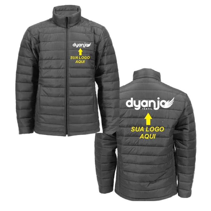 JAQUETA UNIFORME PUFEER PERSONALIZADA EM NYLON PEDIDO MINIMO 4 UND REPELE VENTO DYANJO carpachos