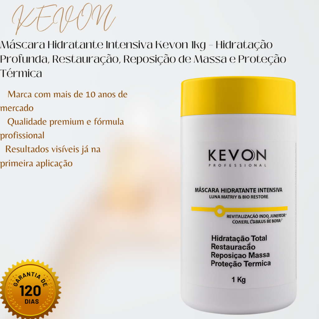 Máscara Hidratante Intensiva Kevon 1kg