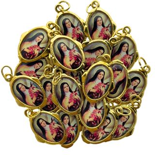50 Unidades Medalhinha Santa Teresinha - Medalha em Oferta na Shopee