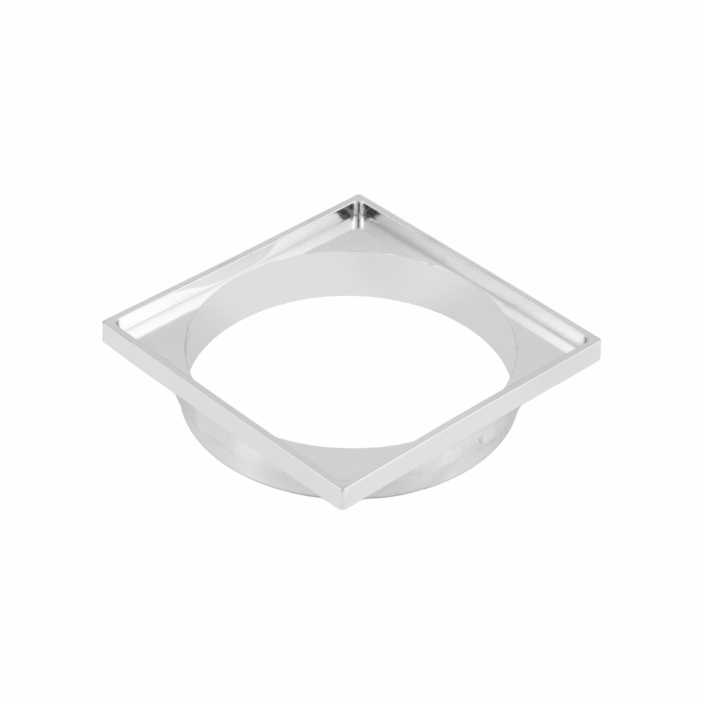 Porta Ralo Click Inteligente Abs 15x15 Suporte Para Ralo 15x15cm Cromado 150mm
