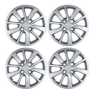 Jogo 4 Calota Renault Logan Sandero Aro 15 2014 2016 2018 2020 Antiperda Prata Emblemas em Oferta na Shopee