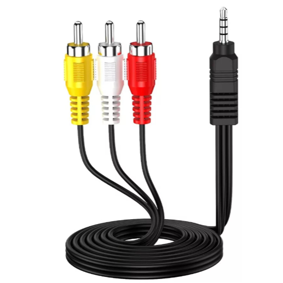 Cabo De Audio Video P2 3.5mm X 3 Rca Macho 1,0 metros em Oferta na Shopee