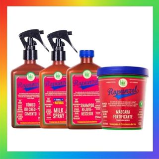 Kit Lola Rapunzel Completo – Shampoo, Máscara, Tônico, Milk em Oferta na Shopee