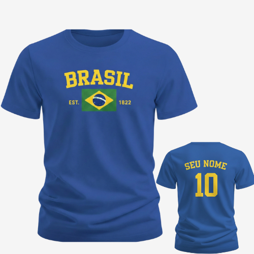 T-Shirt Camiseta Copa do Mundo 2026 Brasil AlgodãoPremium Conforto Qualidade Unissex Adulto Infantil em Oferta na Shopee