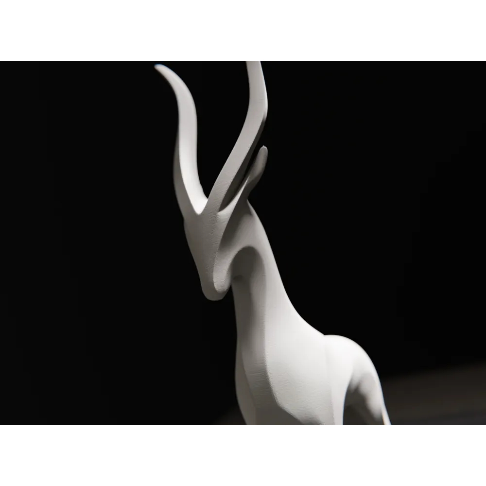Escultura minimalista Antílope/decoração moderna/design minimalista/decoração com animais/decoração de mesa/estante