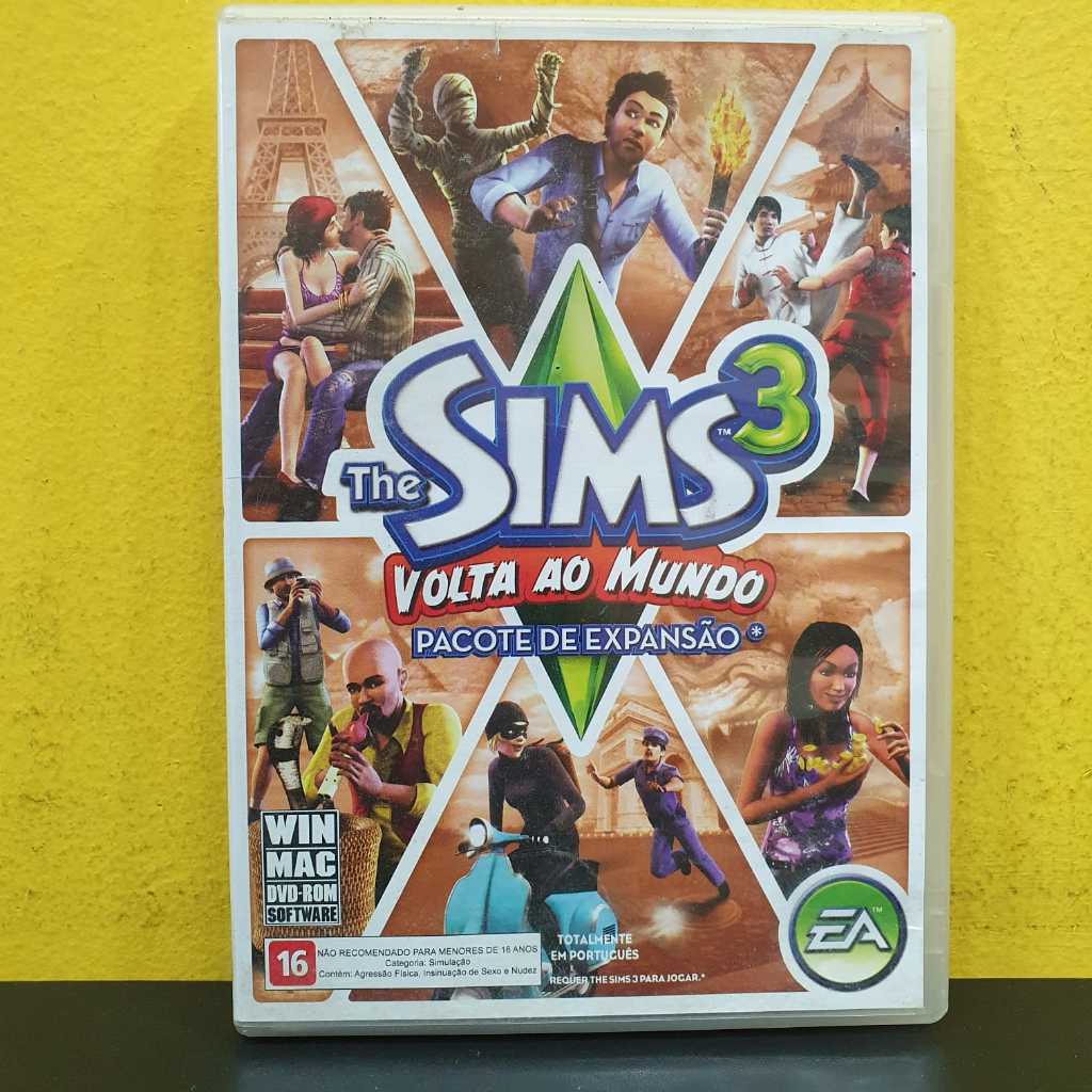 Jogo The Sims 3 - Pacote de Expansão Volta ao Mundo - Usado em Bom Estado
