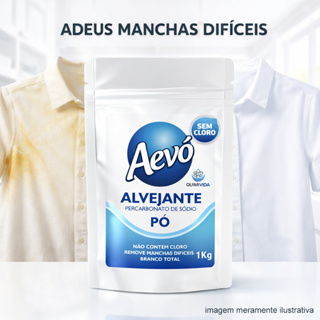 Percarbonato de sódio para limpeza em geral, clareador de roupas - 1kg - Aevó em Oferta na Shopee