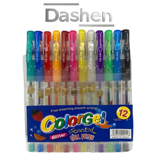 Kit 12 Canetas Gel Glitter Neon Pastel Kawaii Cheirinho De Infância Grip Macio 6/8/10/12/24 em Oferta na Shopee