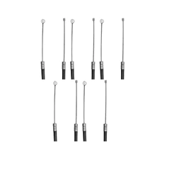 Kit De 05 Cabo Do Acelerador Aço 27,2x8cm Para Roçadeira Prateado