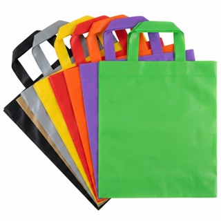 1kg Sacola Alça Fita Lisa 30X45 e 40x50 Serigrafada / Tratada para Silk em Oferta na Shopee