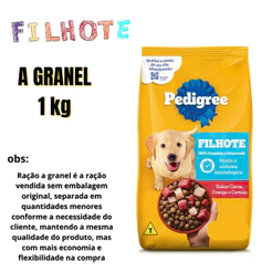 Ração Pedigree Filhote A GRANEL 1KG.