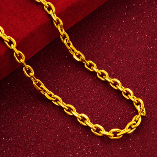 Colar Corrente Feminina 4mm Aço Inoxidável Legítimo Banhado a Ouro Modelo Cadeado em Oferta na Shopee