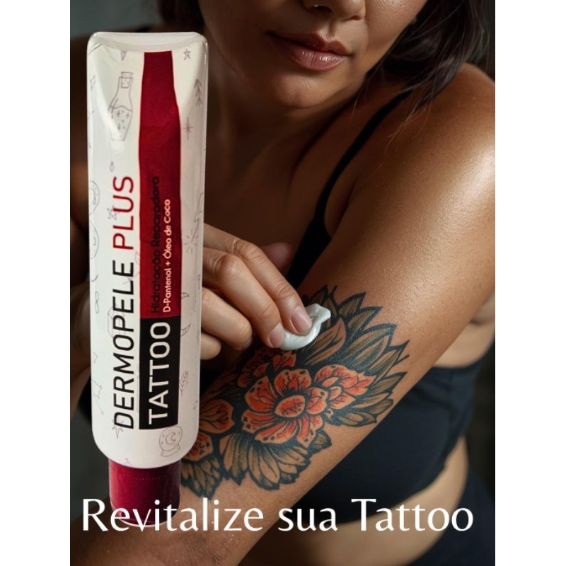 Tatuagem creme Pomada para Revitalizar e Cicatrizar Tatuagem Dermopele Tatto