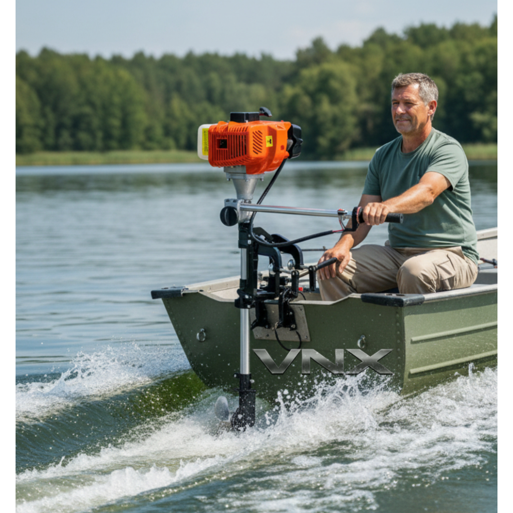 Motor de popa 65cc para barco de pesca bote caiaque Embarcação até 5 metros Leve Compacto e Potente em Oferta na Shopee