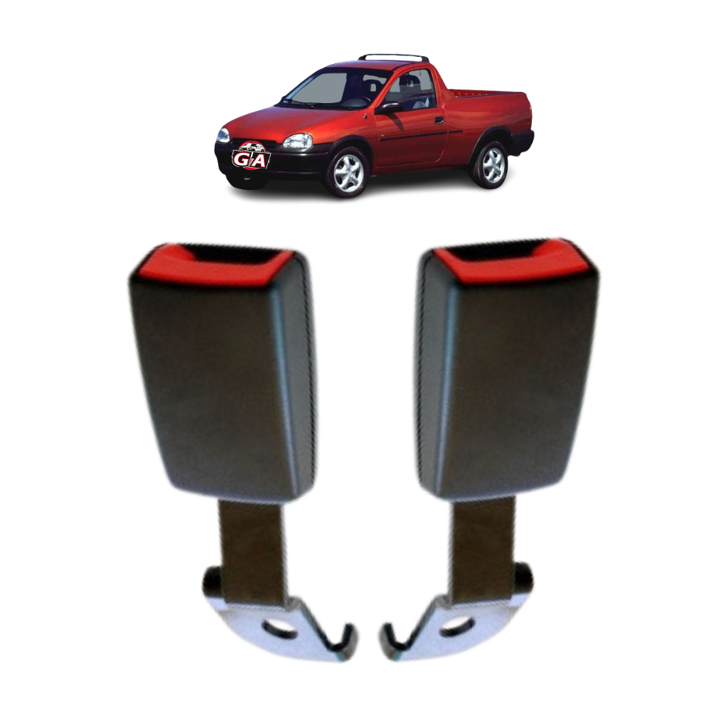 Kit 2 Fecho Fêmea Trava Cinto De Segurança Chevrolet Corsa Pick Up