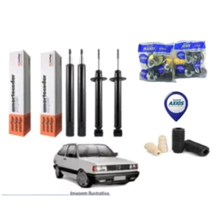 Kit 4 Amortecedores Cofap Gol G1 Quadrado + Kits Batentes Coxim Axios