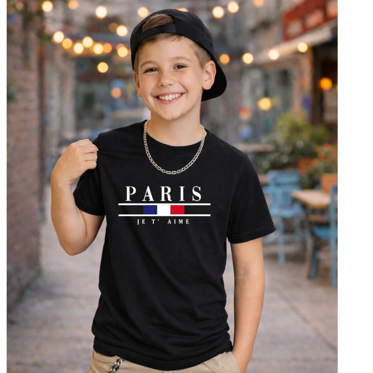 Camiseta Infantil 2 ao 16 Preta Estampada Juvenil Streetwear Blusa Estilosa Modinha Menino Blusa Manga Curta Kids