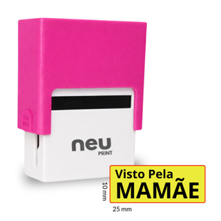 Carimbo Visto pela Mamãe -neu print(NÃO PERSONALIZAMOS  NOMES) carimbo pedagogico, carimbo escolar em Oferta na Shopee