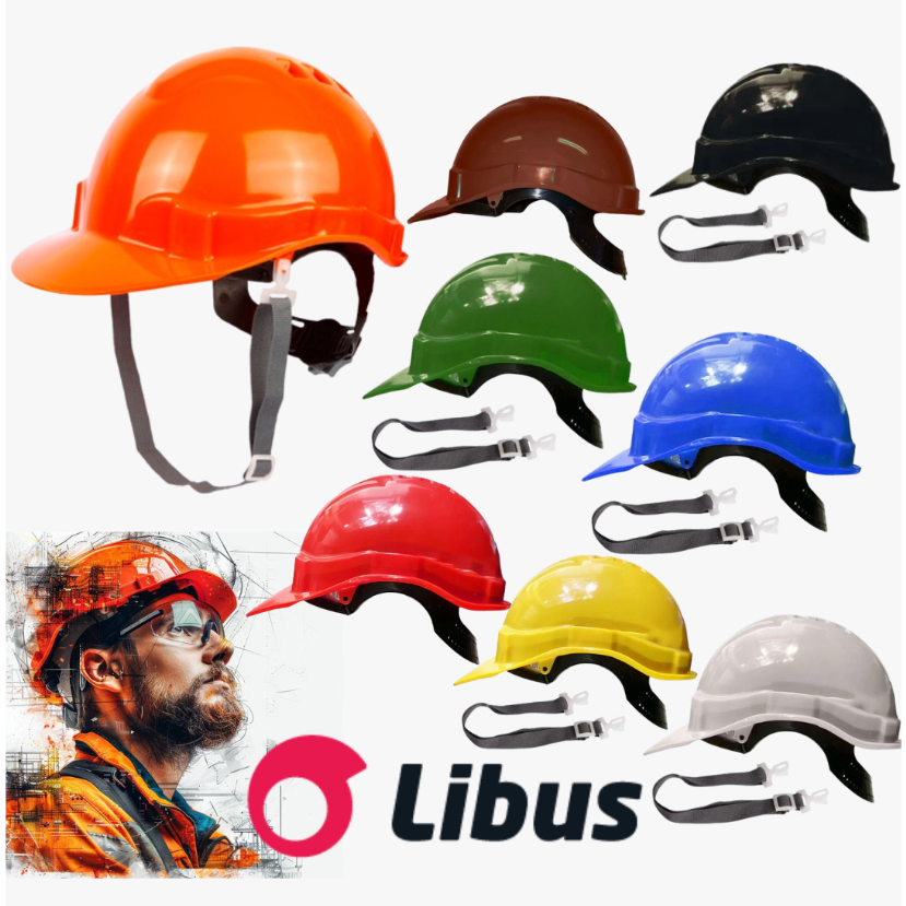 KIT CAPACETE COMPLETO GENESIS - LIBUS - CA 36099 - COM CARNEIRA E JUGULAR - EPI - CONSTRUÇÃO, INDÚSTRIA, MINERAÇÃO, ETC