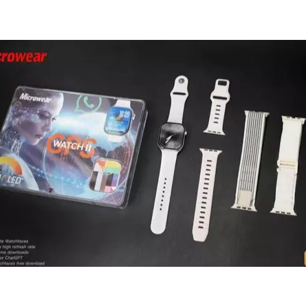 Relógio Smartwatch W11G 46mm GPS Integrado Respo Whatsapp Microwear Série11 Tela Amoled À Prova IP68