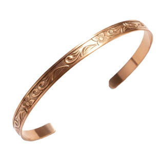 Bracelete Pulseira de Cobre Puro Bordado - 16Cm em Oferta na Shopee
