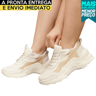 Tênis Tratorado Feminino Sneaker Plataforma, Qualidade Conforto Envido Rapido Lançamento 2026 em Oferta na Shopee
