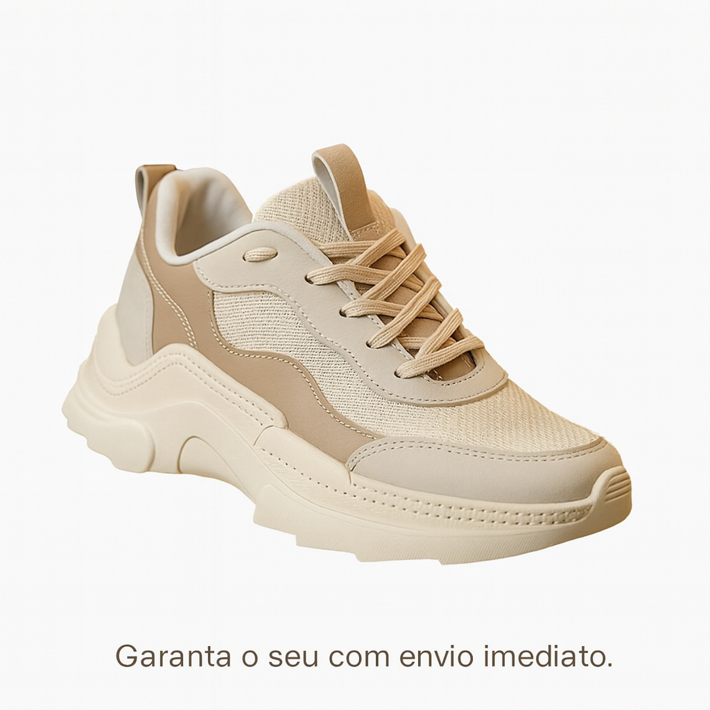 Tênis Feminino Tratorado Sneaker Plataforma, Confortável e Resistente Original Qualidade Premium