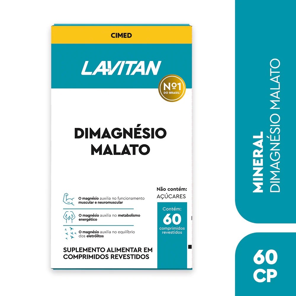 Lavitan - Dimagnésio Malato 60 Comprimidos