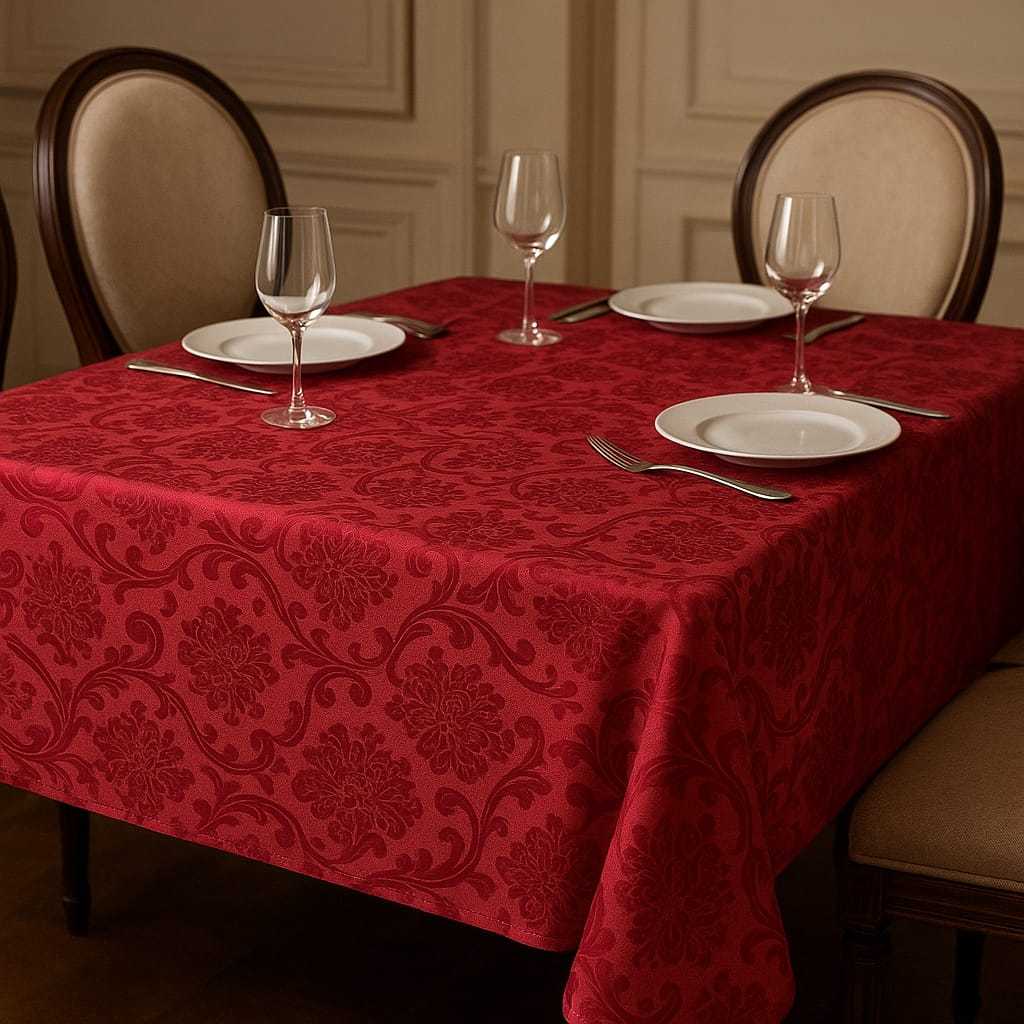 Toalha de mesa Jacquard Luxo 4, 6 e 8 Lugares Envio Imediato para cozinha para sala de jantar em Oferta na Shopee
