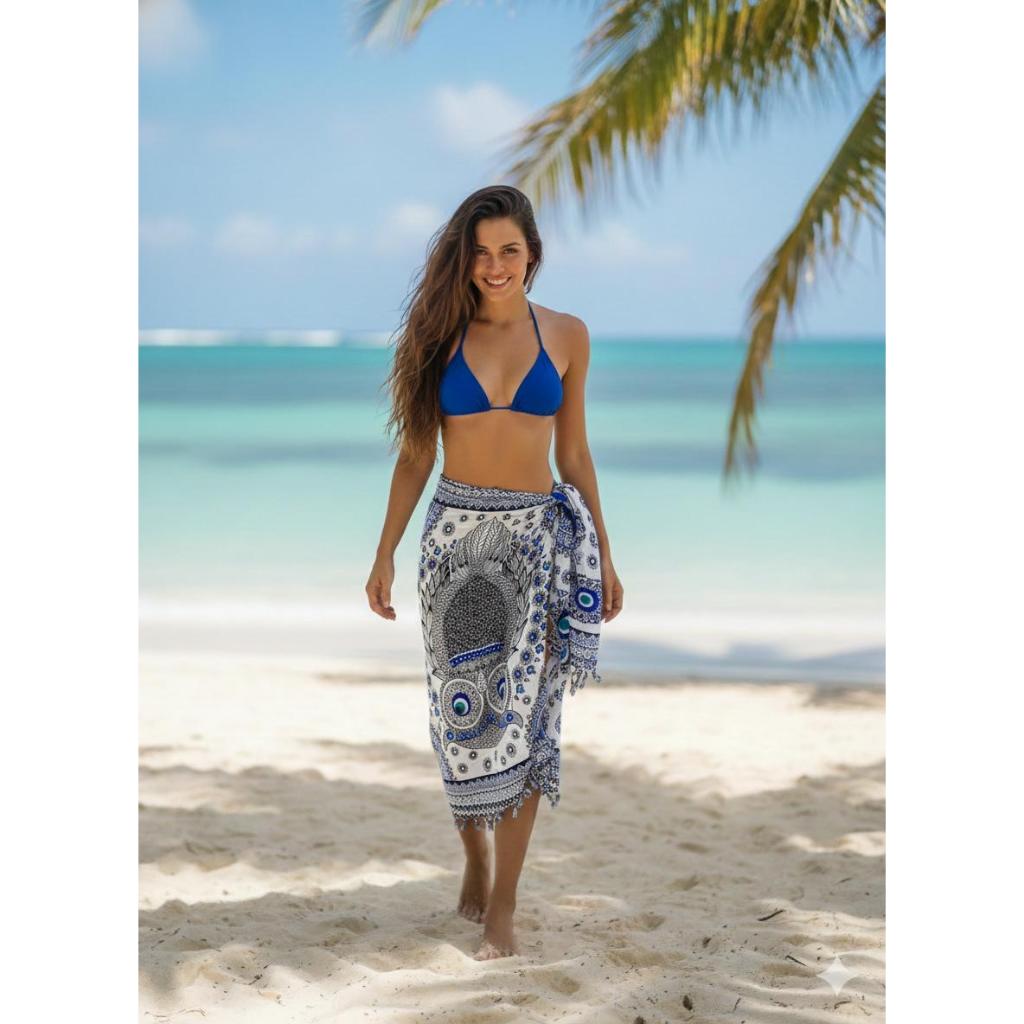 KIT  2 CANGA DE PRAIA /POLIESTER MULTICOLORIDAS COM VARIAÇOES DE ESTAMPAS ESCOLHER