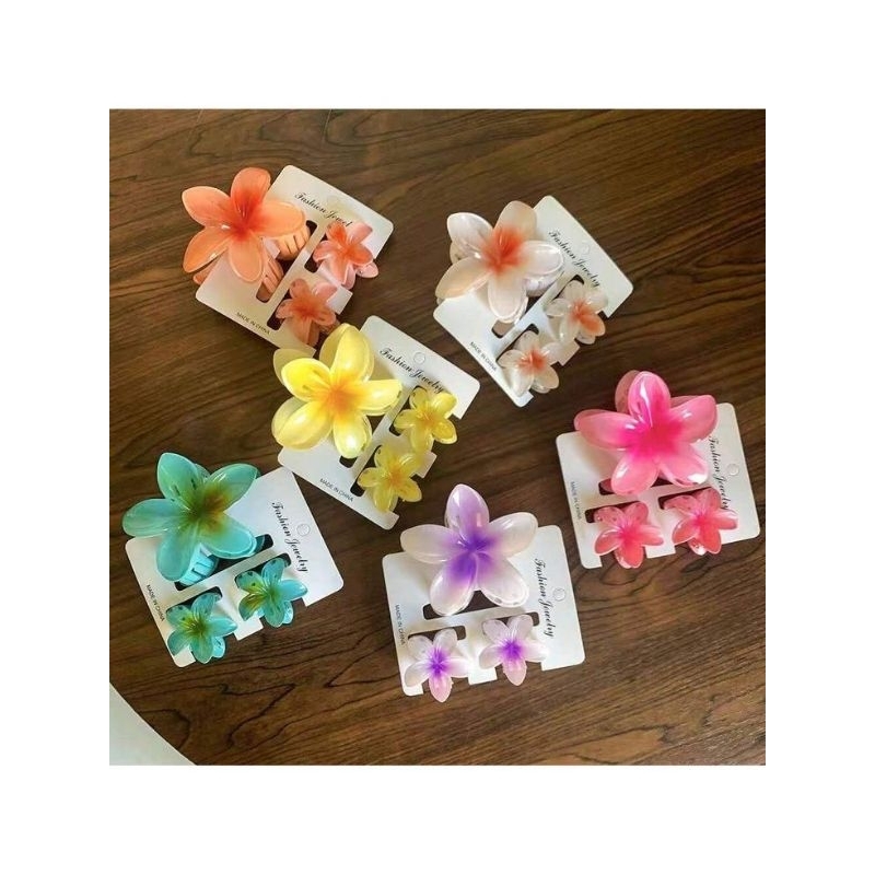 Presilha\Piranha de flor kit 3un