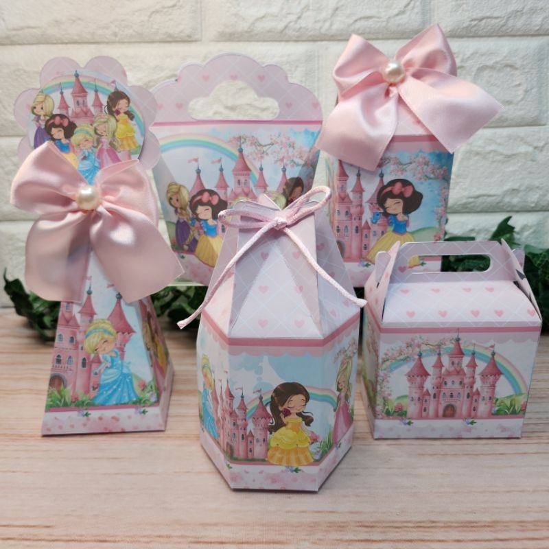 Princesas Cute Kit Personalizado l Kit Festa l Lembrancinha l Aniversario l Caixinhas Personalizadas l Festa Infantil