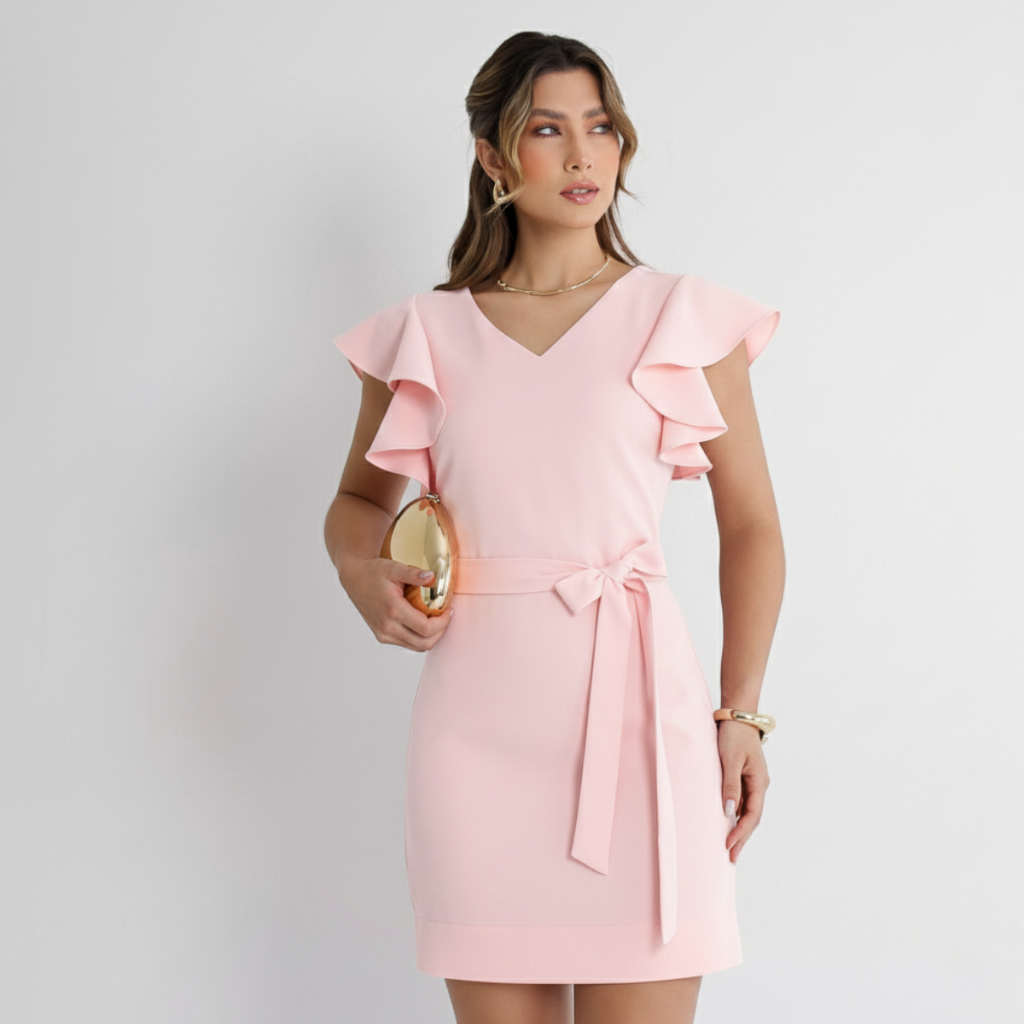 Vestido Tubinho Moda Evangélica Estiloso Manga Fluida Feminina Básico Tendência Premium em Oferta na Shopee