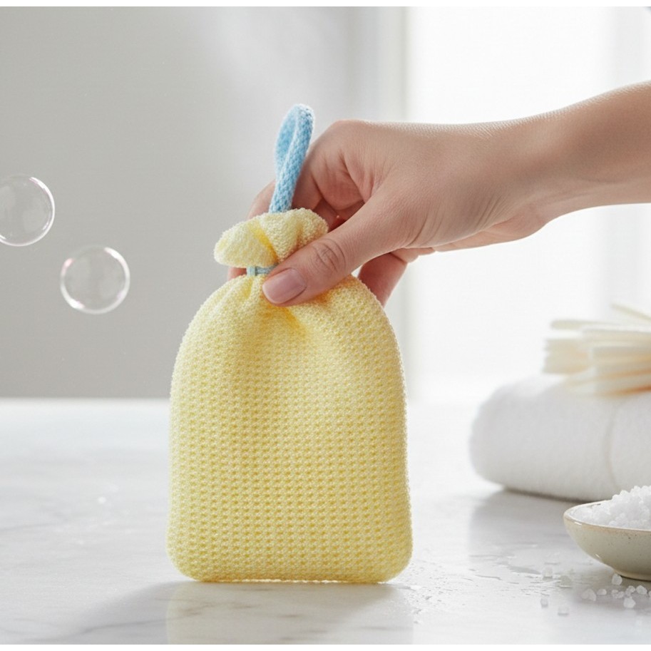 Kit 2 Bucha de Banho Delicada Com Sua Pele