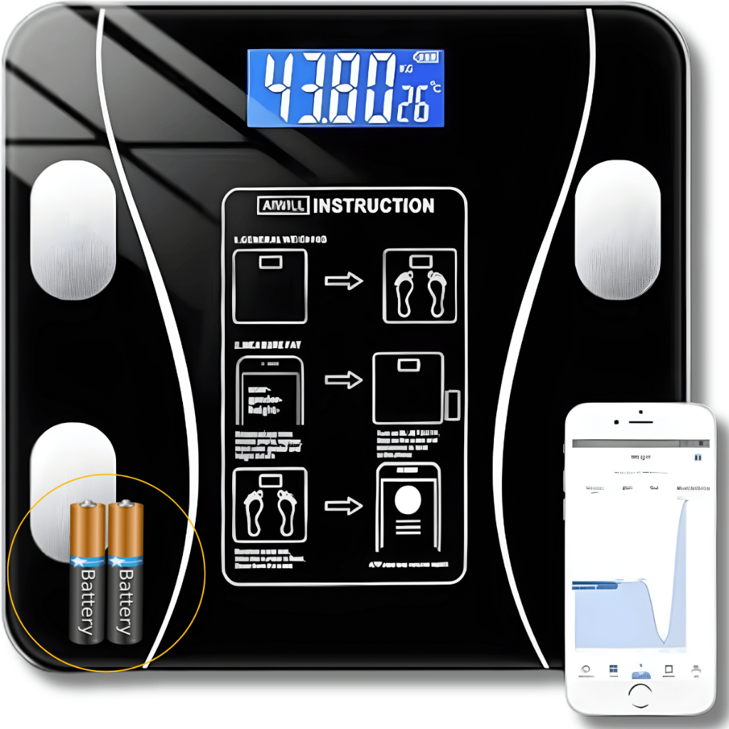 Balança Digital Corporal com Bioimpedância que Mede até 140kg