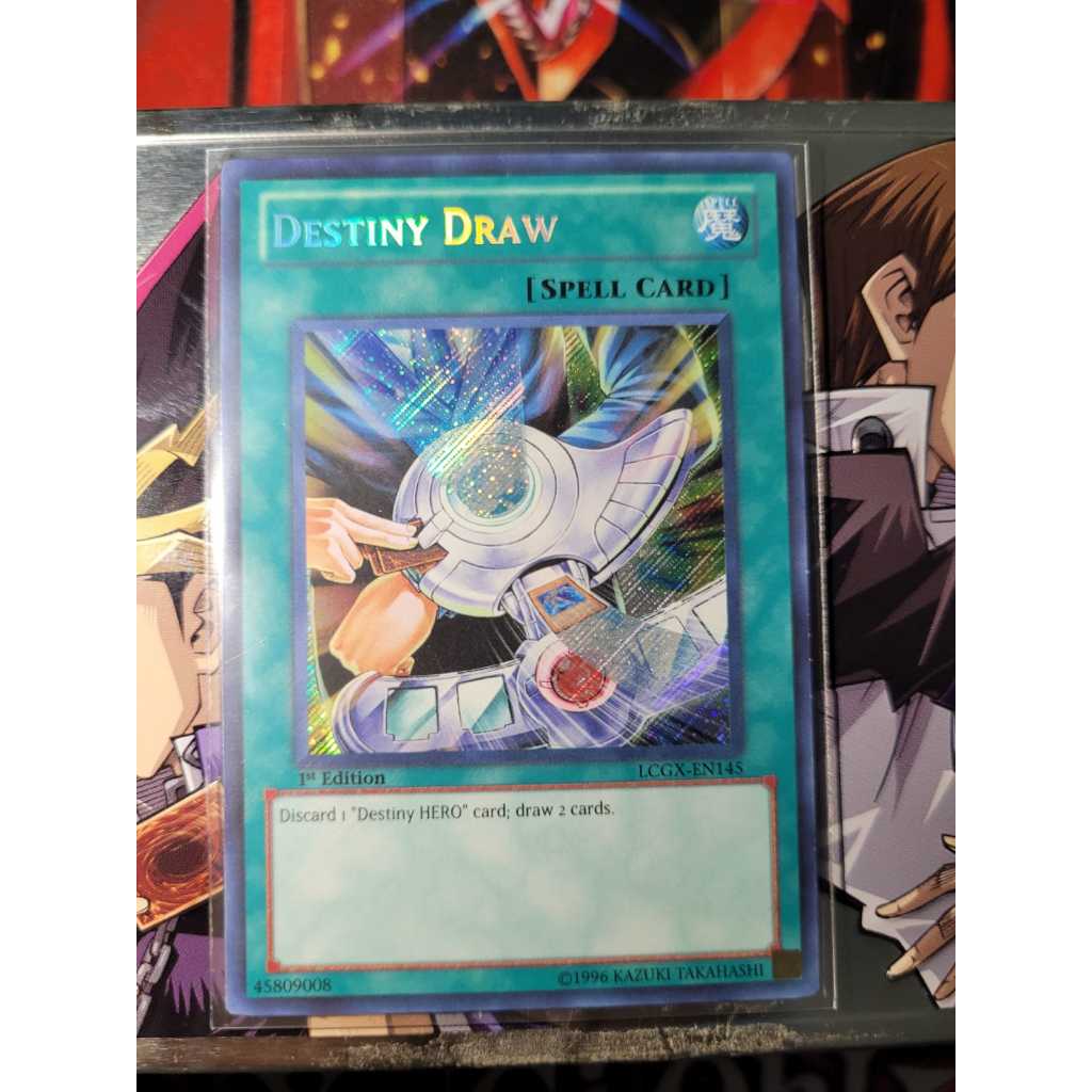 Destiny Draw - Sacar o Destino - Raridade SECRET - Primeira Edição -  Yugioh! Original Konami.
