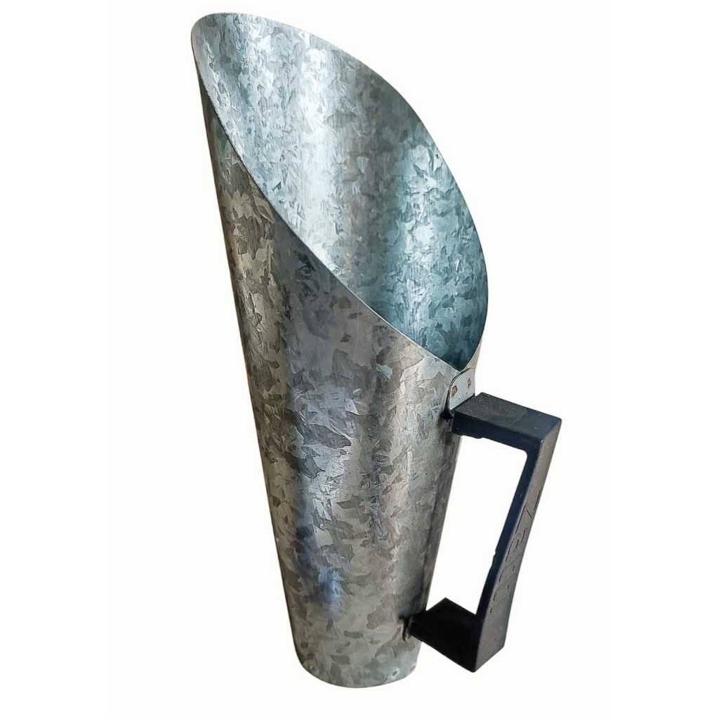 Concha Caneco Galvanizado P/ Cereais Ração Grãos 1kg Zatti Galvanizado