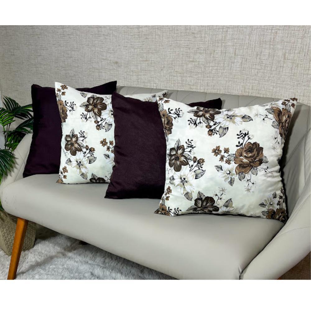 ALMOFADAS p/ SALA QUARTO CAMA POSTA OU SOFÁ KIT c/4 UND c/ENCHIMENTOS E CAPAS c/ZÍPER em Oferta na Shopee