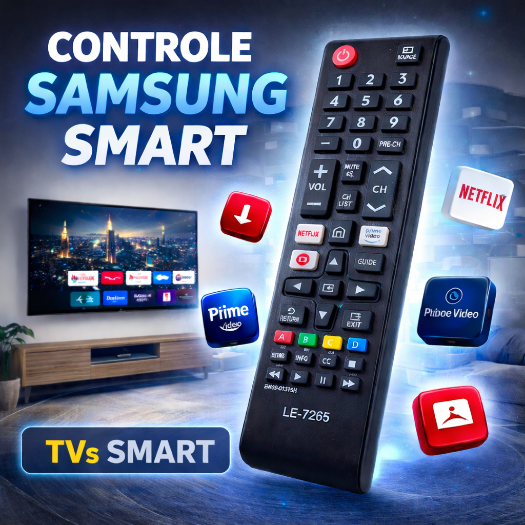 Controle Remoto Universal para TVs Samsung Smart Conforto Qualidade e Acesso Rápido