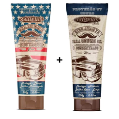 Silicone Gel Men America + Hidratante Para Couro Gel Concentrado Men Centralsul 250g