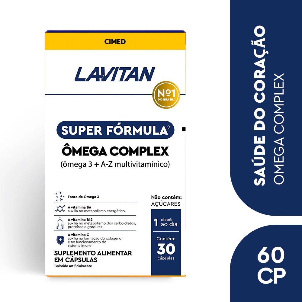 Lavitan - Super Fórmula Ômega Complex 30 Cápsulas