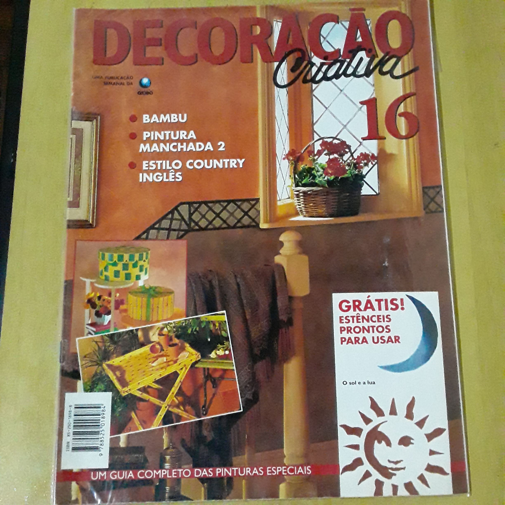 PL51 REVISTA DECORAÇÃO CRIATIVA Nº16 BAMBU PINTURA MANCHADA ESTILO COUNTRY INGLÊS