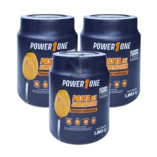 Kit 3 Pasta de Amendoim Integral Tradicional POWER ONE 1KG 1,005 PowerOne Combo Power One Pastas em Oferta na Shopee