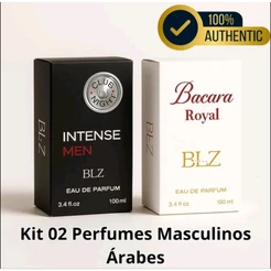 Kit 02 Perfumes Masculinos Intense Men e Bacara Royal 100ml - Ref Importado