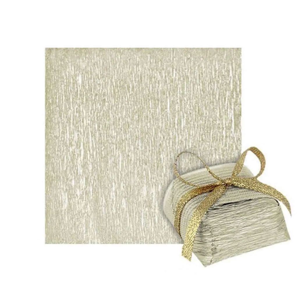 100 Embalagem de Bem Casado Champanhe/Bege para Lembrancinha de Festa Casamento com 100 Plásticos em Oferta na Shopee